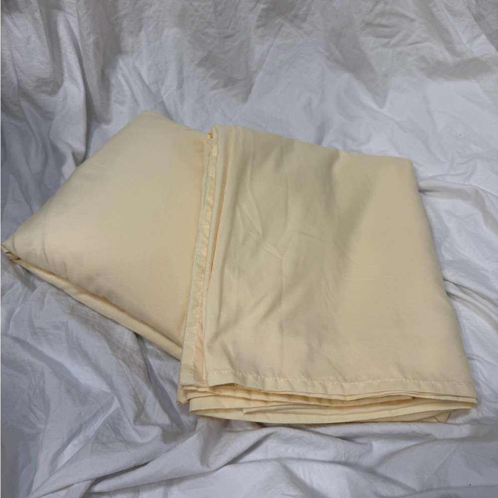 Nestl Yellow Full XL Flat Sheet and Fitted Sheet